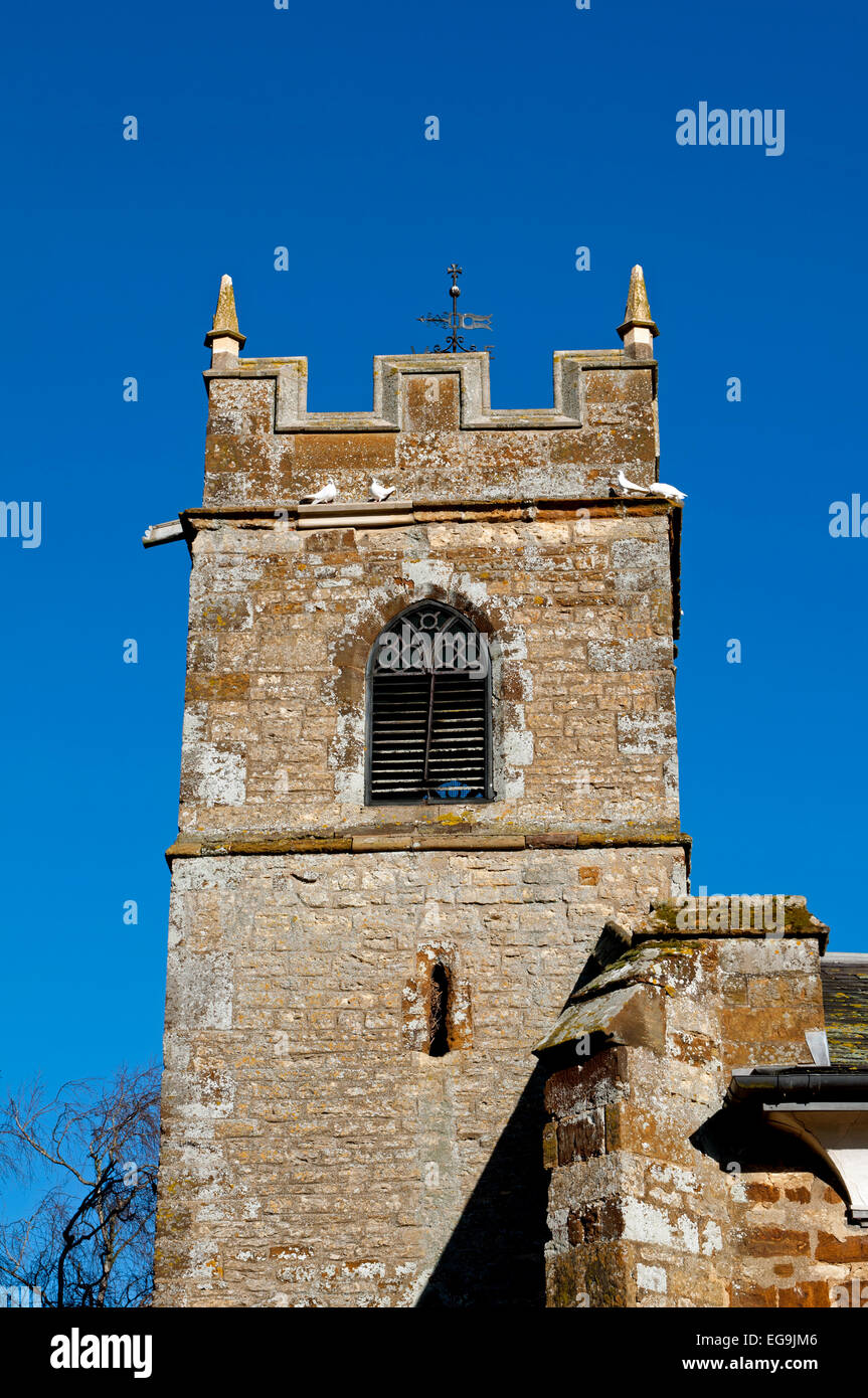 St. Margaret`s Church, Denton, Northamptonshire, England, UK Stock